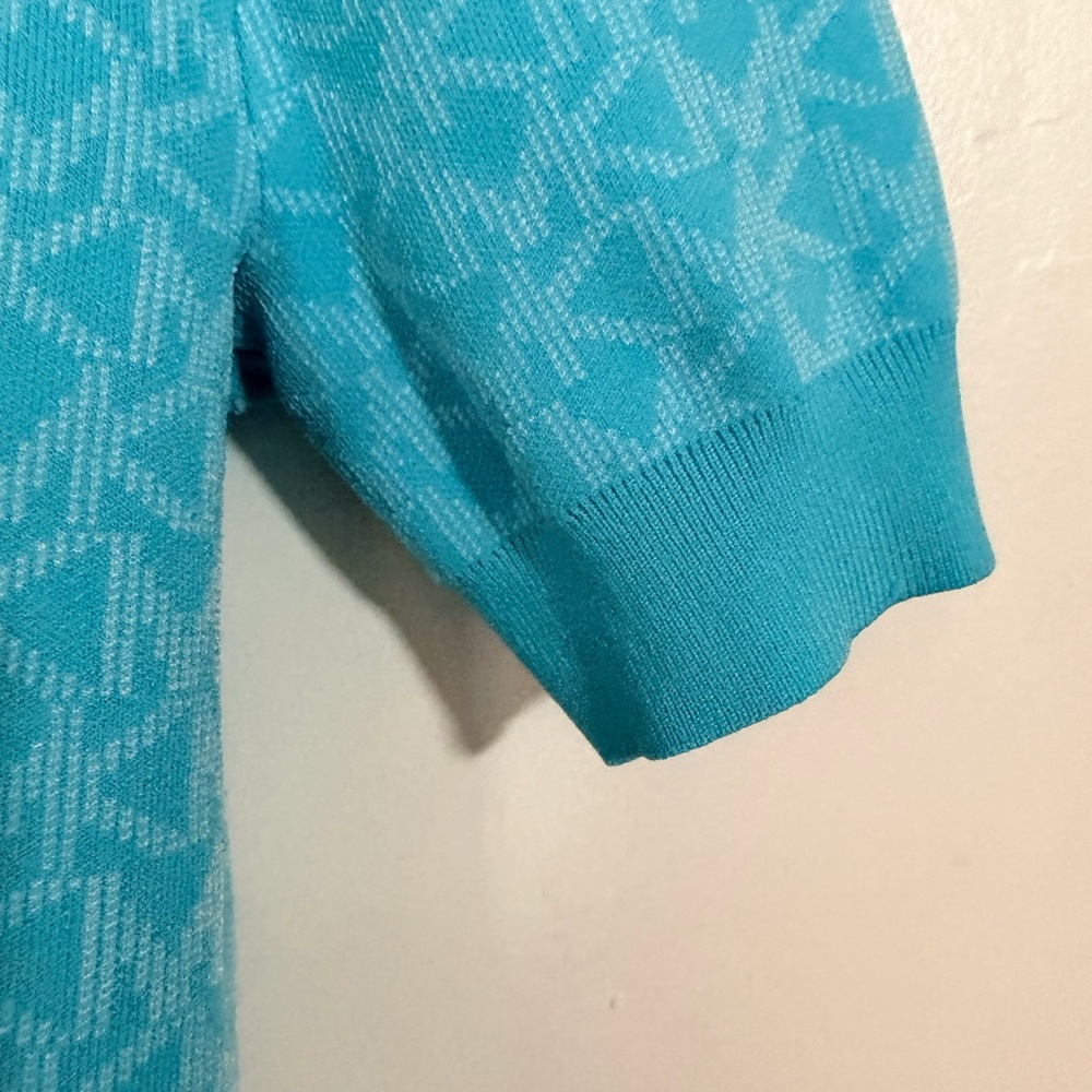 Michael Kors Aqua Short Sleeve Top - Picture 7 of 7